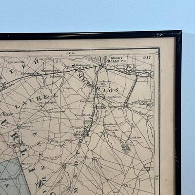 LOT 92: Framed Antique Maps, Leslie's Illustrated Weekly Newspaper Uncle Sam Cover & More