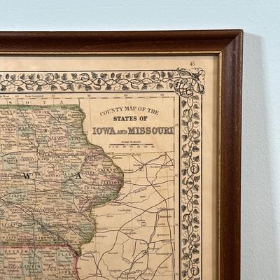 LOT 92: Framed Antique Maps, Leslie's Illustrated Weekly Newspaper Uncle Sam Cover & More