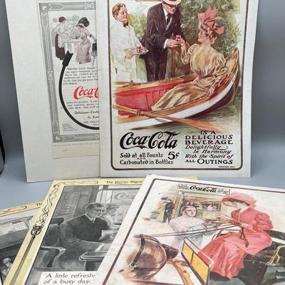 LOT 108: Antique Coca-Cola Magazine Advertisements