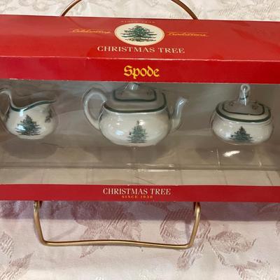 Spode Christmas Tree mini tea set