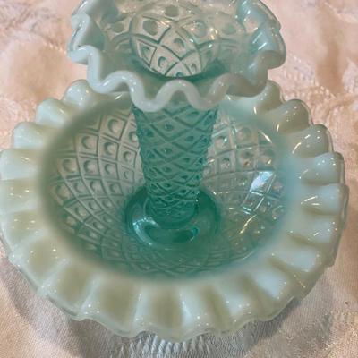 Fenton Diamond Lace Epergne