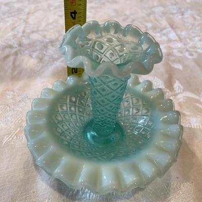 Fenton Diamond Lace Epergne