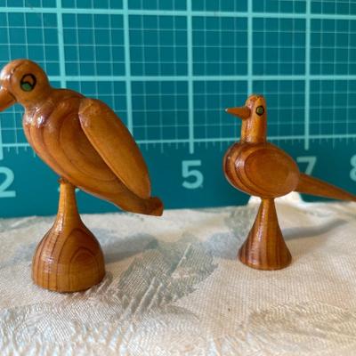 Viking epic red duck with 2 mini wood birds