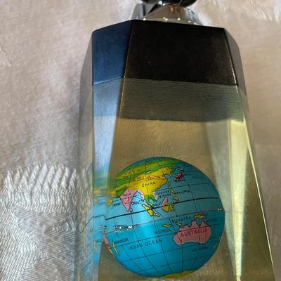 Vintage globe table lighter
