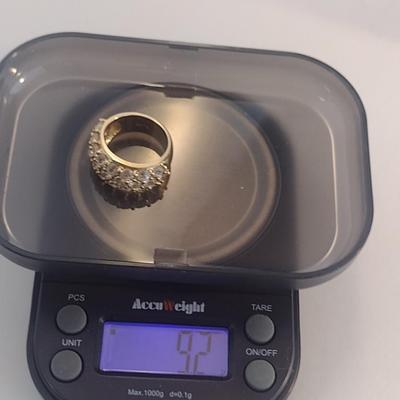 14 Karat Yellow Gold and Gemstone Ring- Size 6- Approx Weight 9.2 Grams (#14)