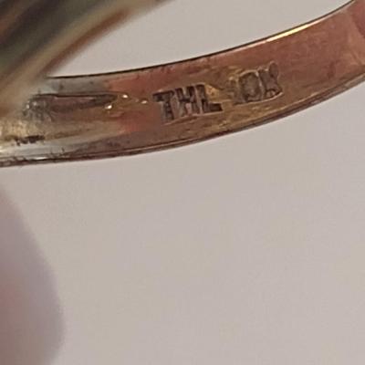 10 Karat Yellow Gold and Gemstone Ring- Size 6- Approx Weight 3.7 Grams (#20)