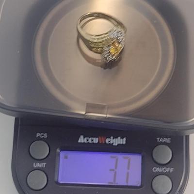 10 Karat Yellow Gold and Gemstone Ring- Size 6- Approx Weight 3.7 Grams (#20)
