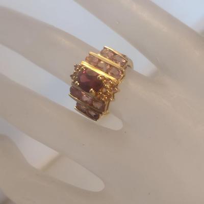 14 Karat Yellow Gold and Gemstone Ring- Size 5 3/4- Approx Weight 6.0 Grams (#22)