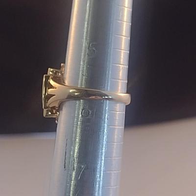 14 Karat Yellow Gold and Gemstone Ring- Size 5 3/4- Approx Weight 6.0 Grams (#22)