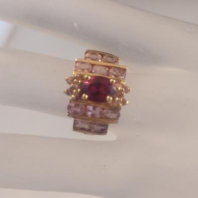 14 Karat Yellow Gold and Gemstone Ring- Size 5 3/4- Approx Weight 6.0 Grams (#22)
