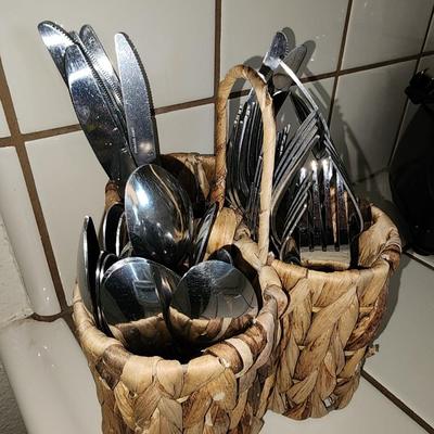 Silverware & Holder