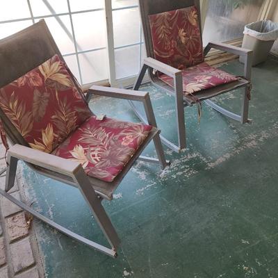 2 Patio Rocking Chairs