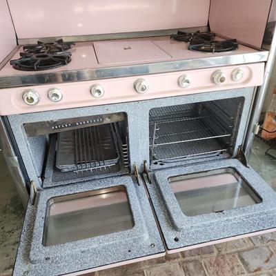 Vintage Western Holly Pink Gas Stove