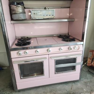Vintage Western Holly Pink Gas Stove