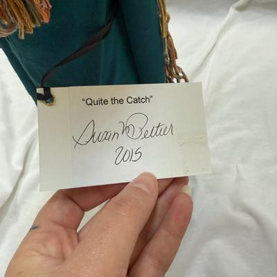 Susan Peltier Original “Quite the Catch” Sculpture (LR-BM)