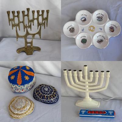 Ceramic Passover Seder Plate and Other Jewish Ceremonial Items (GB-DZ)