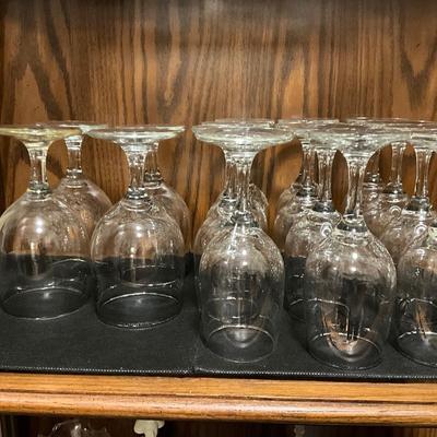 Set of 4 Large, and 12 Regular Wine Glasses Crest, See next picture