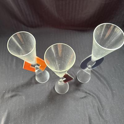 Geometric Glass Goblets (LR-BM)