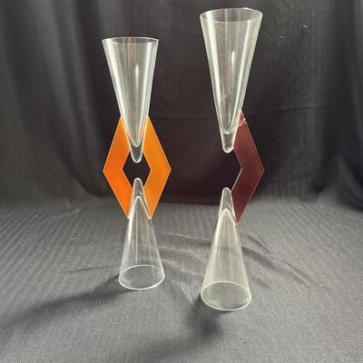 Geometric Glass Goblets (LR-BM)