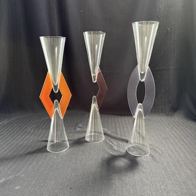 Geometric Glass Goblets (LR-BM)