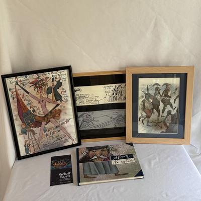 Adolf Born “Na Cestách” Book and Framed Art (GB-DZ)