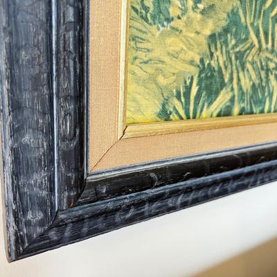 Vintage Print on Board Solid Wood Frame MCM