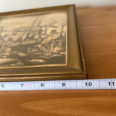 Vintage Signed Lionel Barrymore Framed Etching