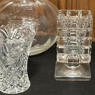 Vintage, Shirley Temple Blue Glass w/crystal items