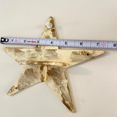 2 Pc. Vintage Wood Shelf Crescent Moon & Star, Primitive MCM