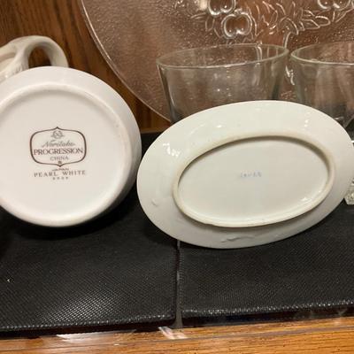 Japan and Noritake white dishes