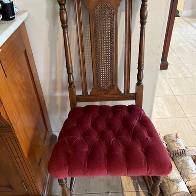 Chair and basket with wood