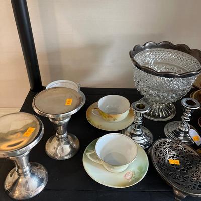 Punch bowl and misc. glassware