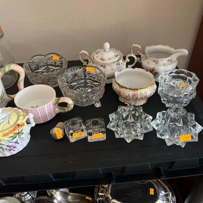 Punch bowl and misc. glassware