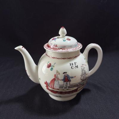 Murano Style Figurine w/ Lenox Liverpool Teapot (GB-DZ)