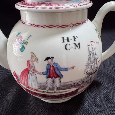 Murano Style Figurine w/ Lenox Liverpool Teapot (GB-DZ)