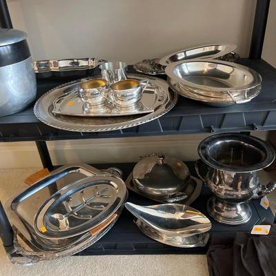 Silver items with some storage bags
