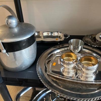 Silver items with some storage bags