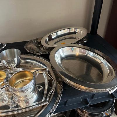 Silver items with some storage bags