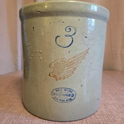 Red Wing 3 gallon Crock