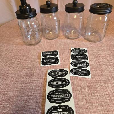 Vintage style jar accessories