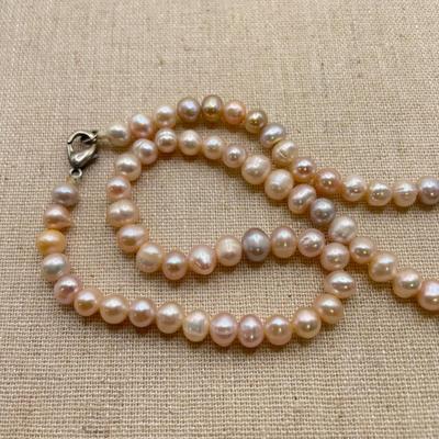 Jade, Freshwater Pearl & 14K (ST-SS)