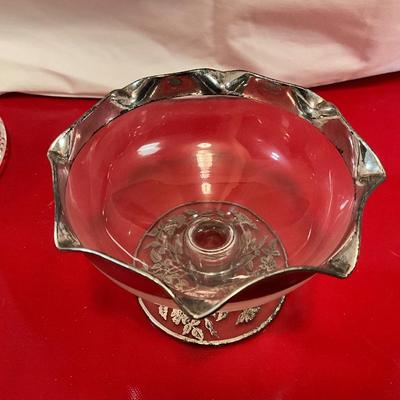 Fostoria Crystal Pitcher, Indiana Glass dishes, Breyer Crystal Cheese Ball Dish, Glasses, plus