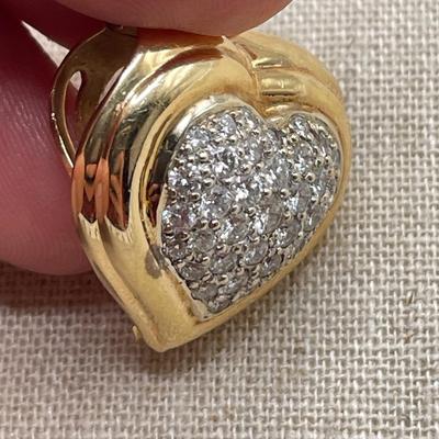 14K Diamond Earrings and Brooch (ST-SS)