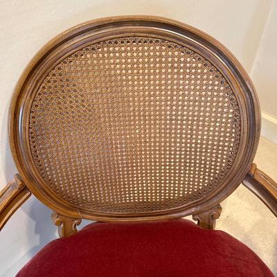 Two nice red upholstered chairs