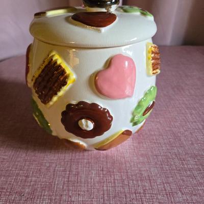 Vintage Cookies All Over Cookie Jar