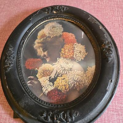 Antique print Chrysanthemum Lady