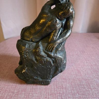1961 Lovers chalkware statue
