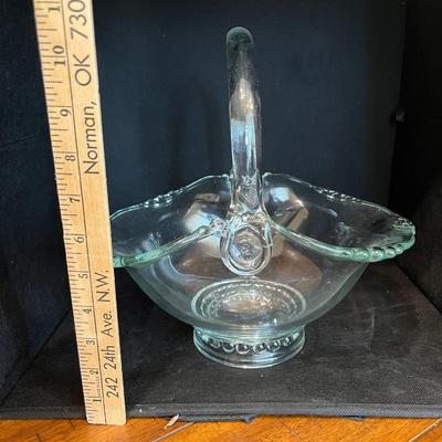 Large glass basket