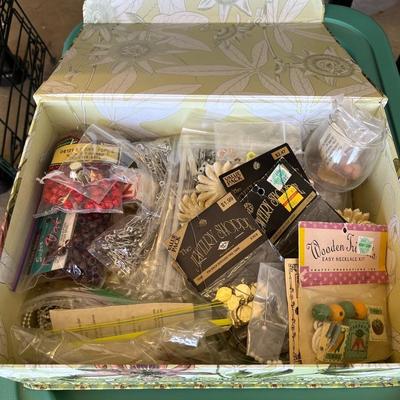 Decorative box of crafting beads