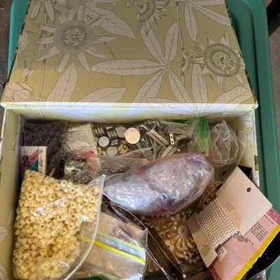 Decorative box of crafting beads